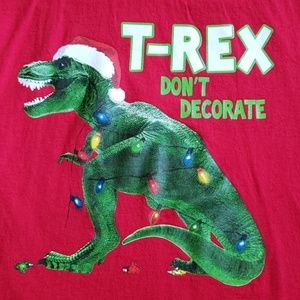 T-Rex Dinosaur Christmas Tshirt